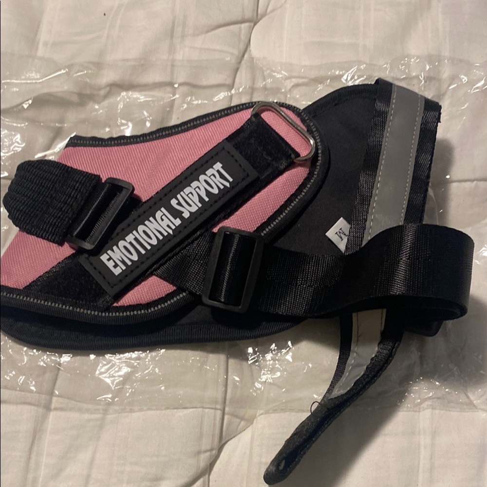 Emotional Support Dog Harness in Pink and Black